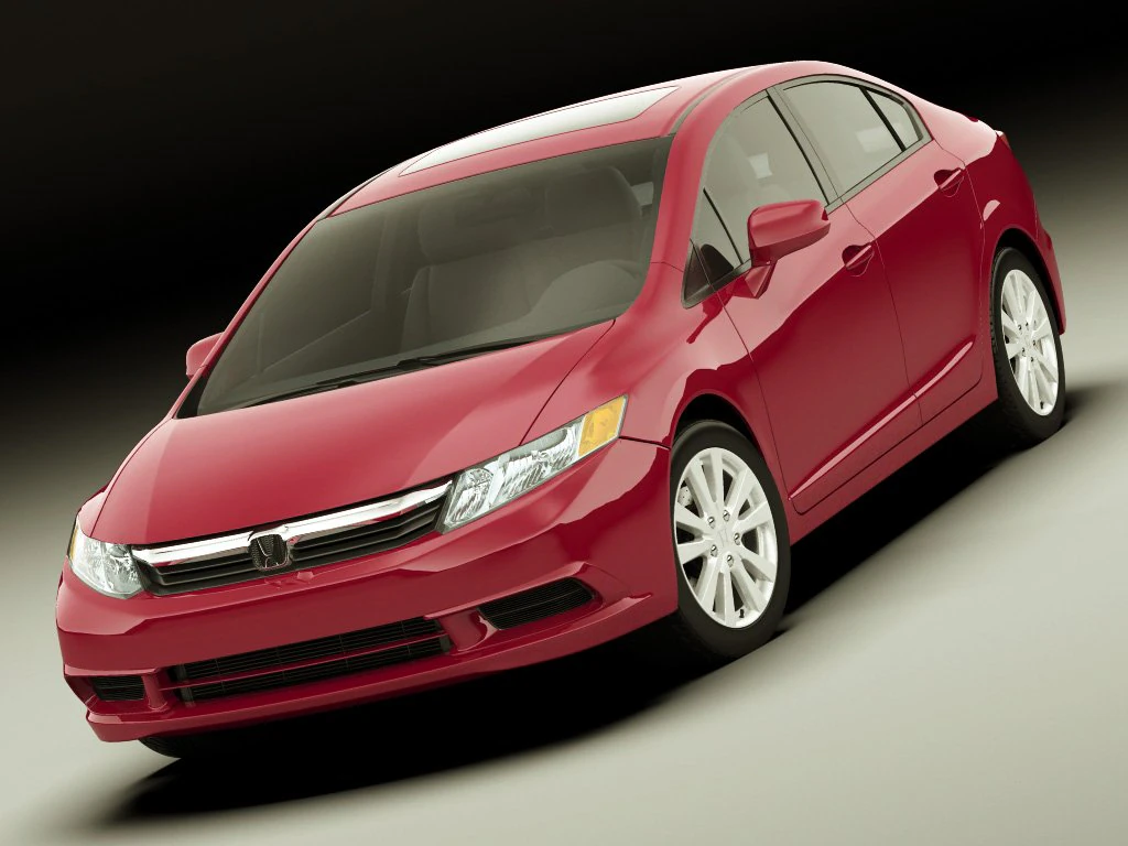 honda civic sedan 2012 3D Model .c4d .max .obj .3ds .fbx .stl .blend 