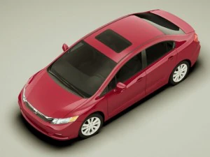 honda civic sedan 2012 3D Model
