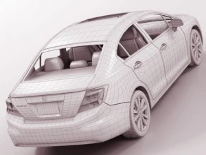 honda civic sedan 2012 3D Model