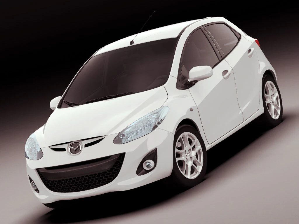 mazda 2 2011 3D Model .c4d .max .obj .3ds .fbx .stl .blend 