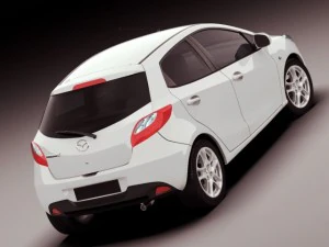 mazda 2 2011 3D Model