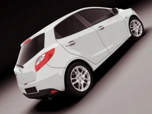 mazda 2 2011 3D Model
