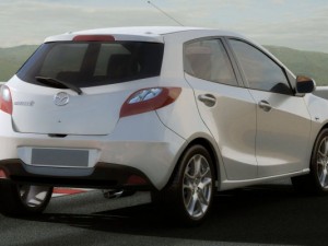 mazda 2 2011 3D Модель