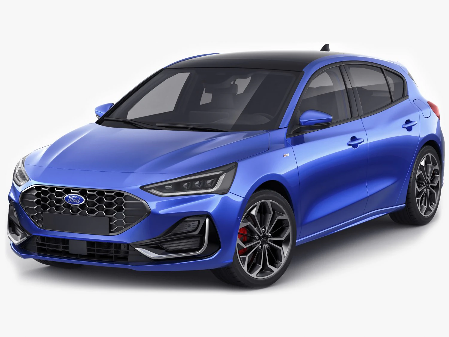 focus hatchback 2022 3D Model .c4d .max .obj .3ds .fbx .stl .blend 