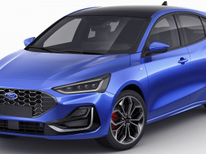 focus hatchback 2022 Modello 3D