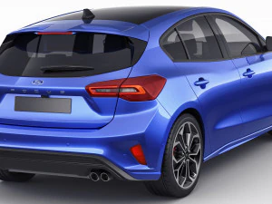 focus hatchback 2022 3D Model