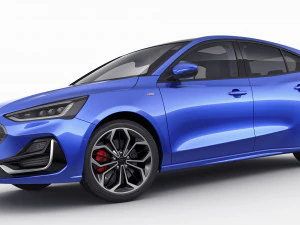 focus hatchback 2022 3D Model