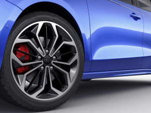 focus hatchback 2022 3D Model