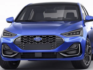 focus hatchback 2022 3D Model