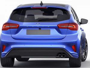 focus hatchback 2022 3D Model
