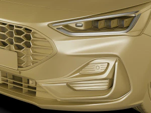focus hatchback 2022 3D Model
