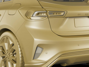 focus hatchback 2022 Modello 3D