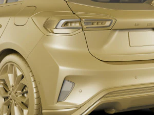 focus hatchback 2022 3D Model