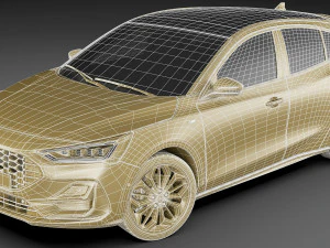 focus hatchback 2022 3D Model