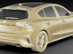 focus hatchback 2022 Modello 3D