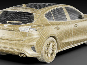 focus hatchback 2022 3D Model