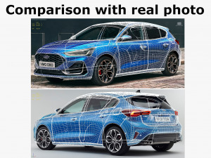 focus hatchback 2022 Modello 3D