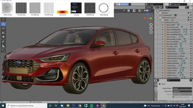 focus hatchback 2022 3D Model in Compact Cars 3DExport