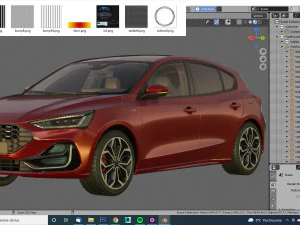 focus hatchback 2022 3D Model