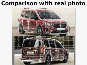 nissan townstar combi Modello 3D