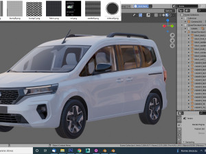 nissan townstar combi Modello 3D