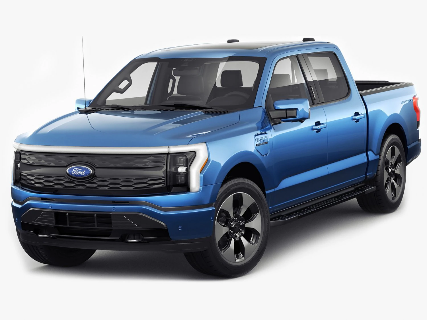 Electric Pickup F-150 2022 Lightning 3D Model .c4d .max .obj .3ds .fbx .stl .blend 