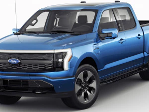 Electric Pickup F-150 2022 Lightning 3D Model