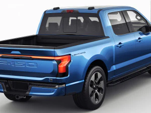 Electric Pickup F-150 2022 Lightning 3D Model