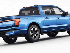 Electric Pickup F-150 2022 Lightning 3D Model