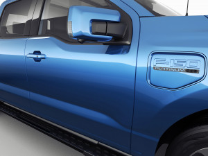 Electric Pickup F-150 2022 Lightning 3D 模型