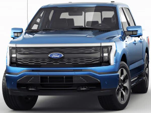 Electric Pickup F-150 2022 Lightning 3D Model