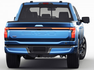 Electric Pickup F-150 2022 Lightning 3D 模型