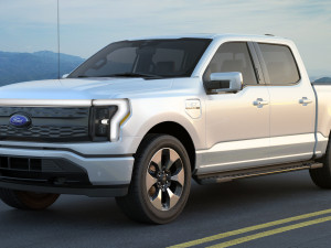Electric Pickup F-150 2022 Lightning 3D 模型