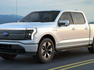 Electric Pickup F-150 2022 Lightning 3D Model