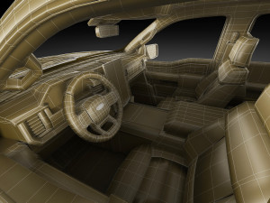 Electric Pickup F-150 2022 Lightning 3D 模型