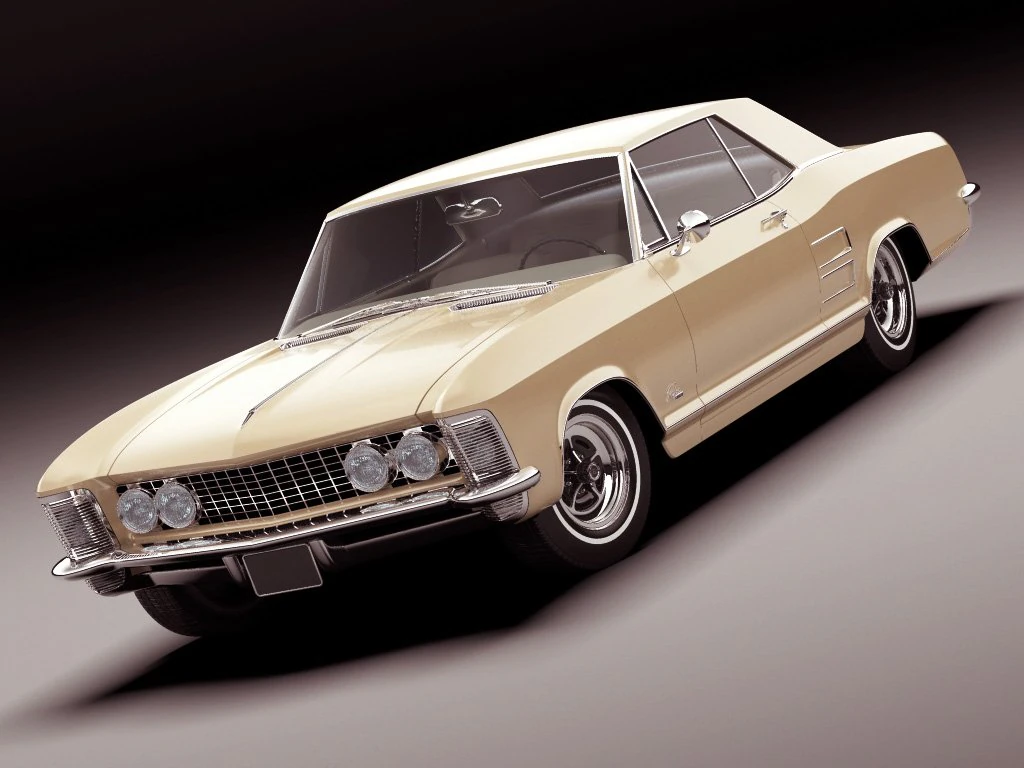 buick riviera 1963 3D Model .c4d .max .obj .3ds .fbx .stl .blend 