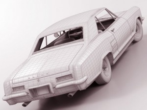 buick riviera 1963 Modelo 3D