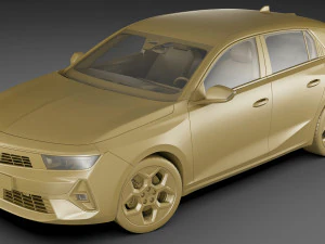 Opel Astra 2022 3D Model