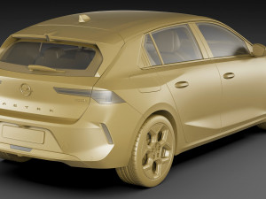 Opel Astra 2022 3Dモデル