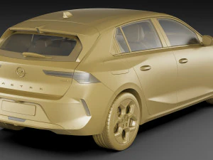 Opel Astra 2022 3D Model
