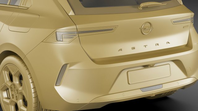 Opel Astra 2022 3D Model in Compact Cars 3DExport