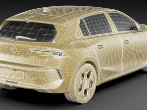 Opel Astra 2022 3D Model