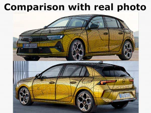 Opel Astra 2022 3D Model
