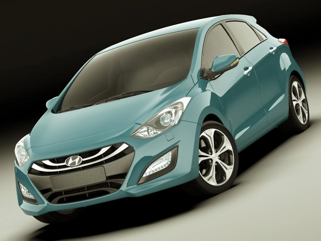 hyundai i30 2012 3D Model .c4d .max .obj .3ds .fbx .stl .blend 