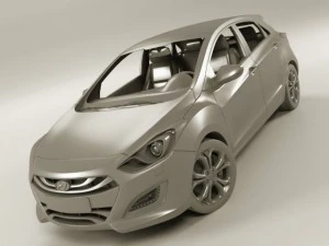 hyundai i30 2012 3D Model