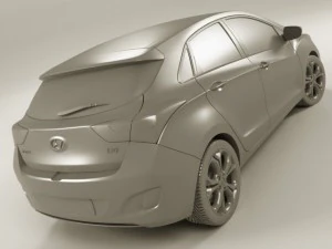 hyundai i30 2012 3D Model