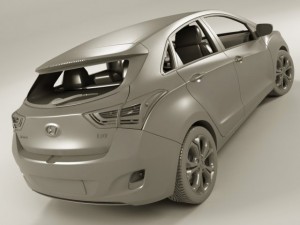 hyundai i30 2012 3D Model
