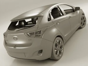 hyundai i30 2012 3D Model