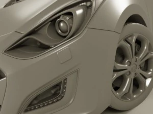 hyundai i30 2012 3D Model