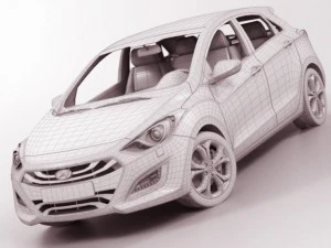 hyundai i30 2012 3D Model
